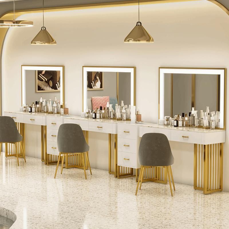 Beauty Makeup Stores - Kaptafel voor professionele winkels Licht luxe