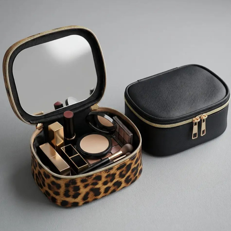 Beauty Makeup Women - 2026 Nieuwe Make-up Tas met Spiegel,
