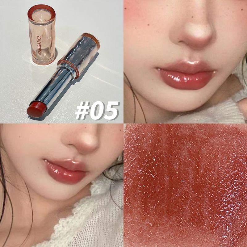 Beauty Makeup Website - HERORANGE delicaat en mooi, spiegellichte lippenstift,