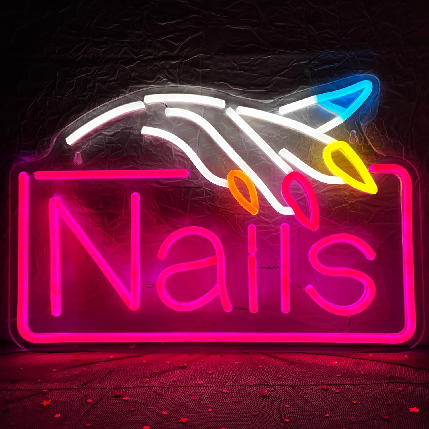 Beauty Makeup Stores - Nagels Neon Sign Business Wandlamp USB