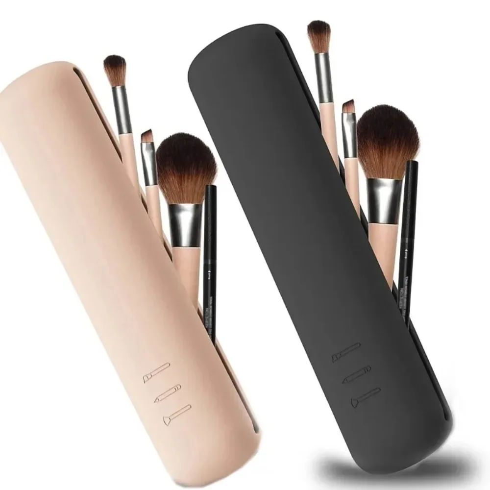 Beauty Makeup Women - Reismake-upborstelhouder Siliconen cosmetische penselen Tas Make-up