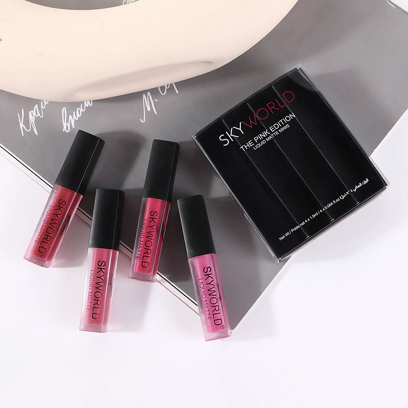 Huda Beauty Makeup Set - 4 Stuks Lippenstift Set Matte Lipgloss