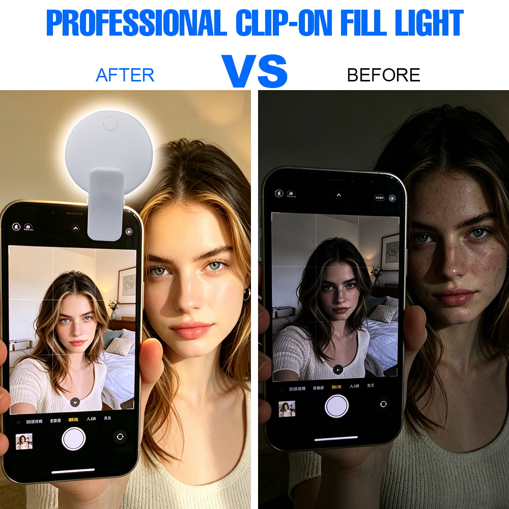 Clip-on selfie-vullicht, oplaa - Beauty No Makeup recensie en prijs